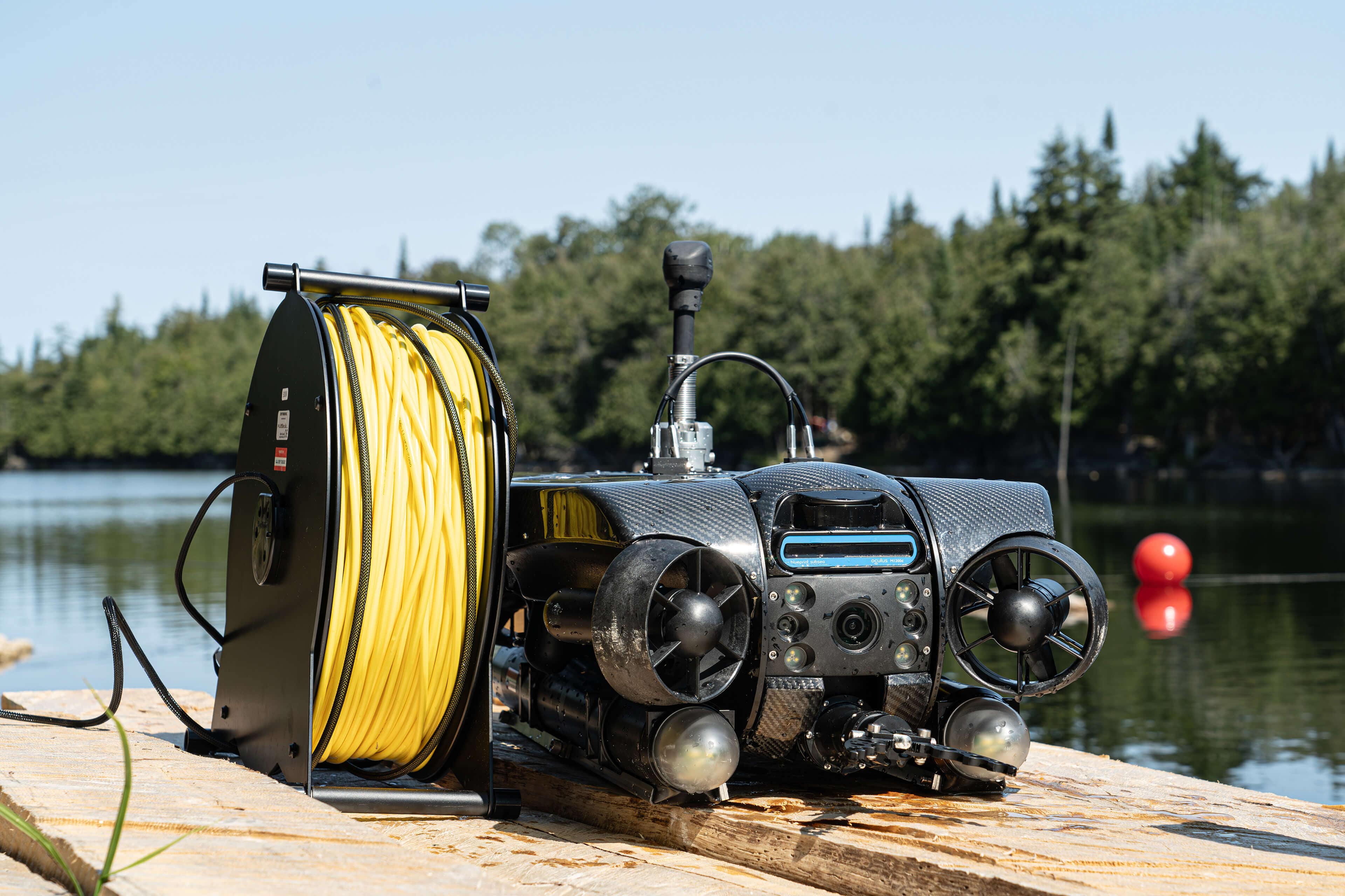 Revolution with rov gps lake and tether