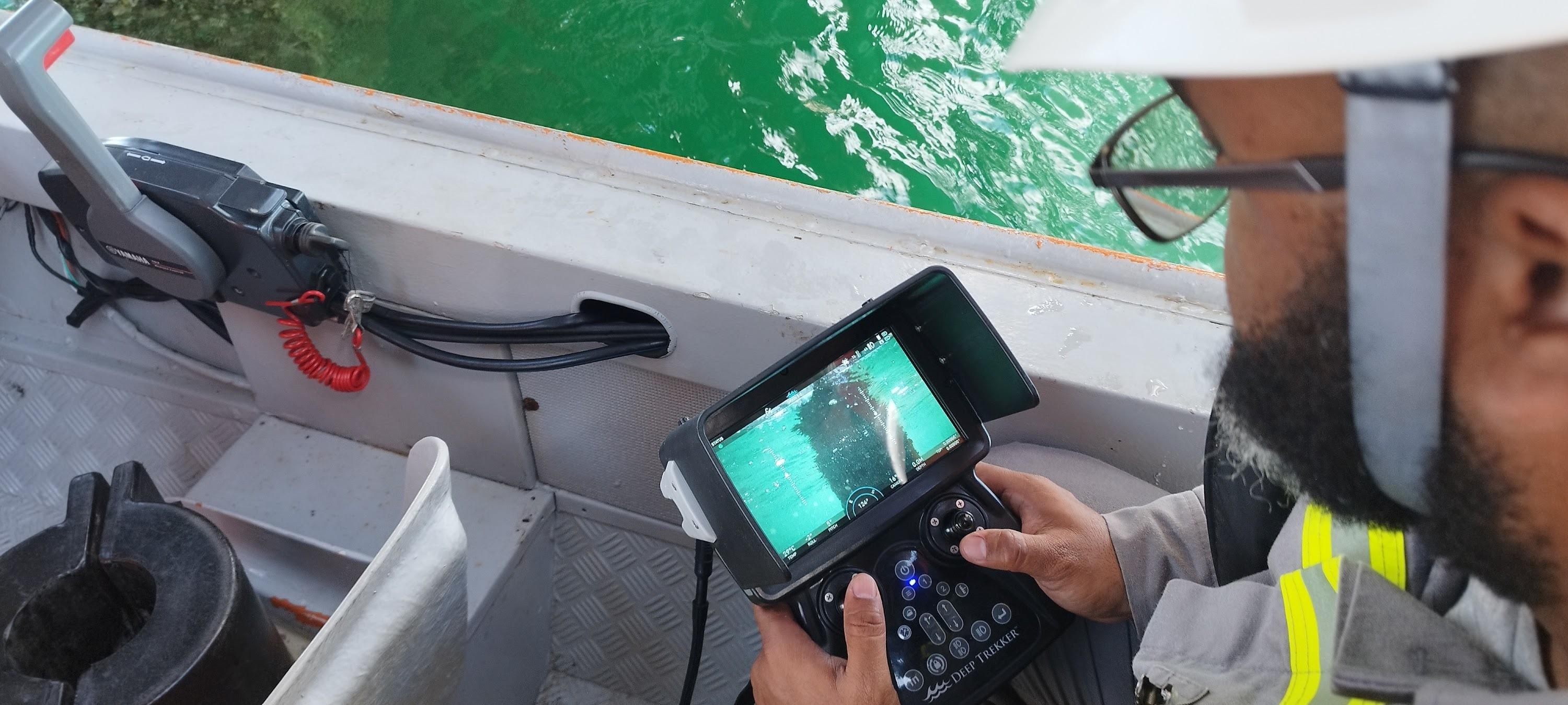 Controller on boat