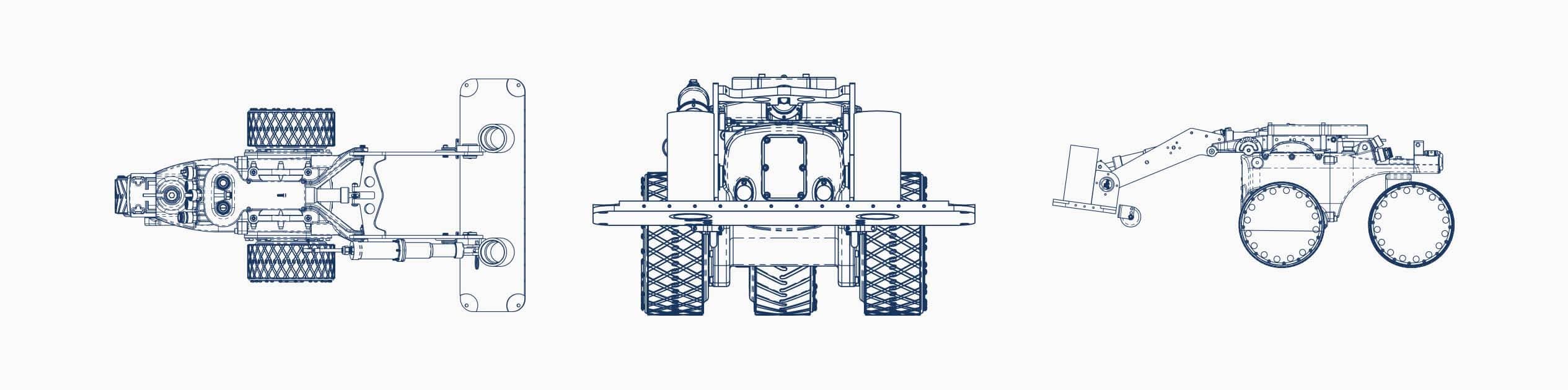deep trekker dt640 vac vacuum crawler wireframe